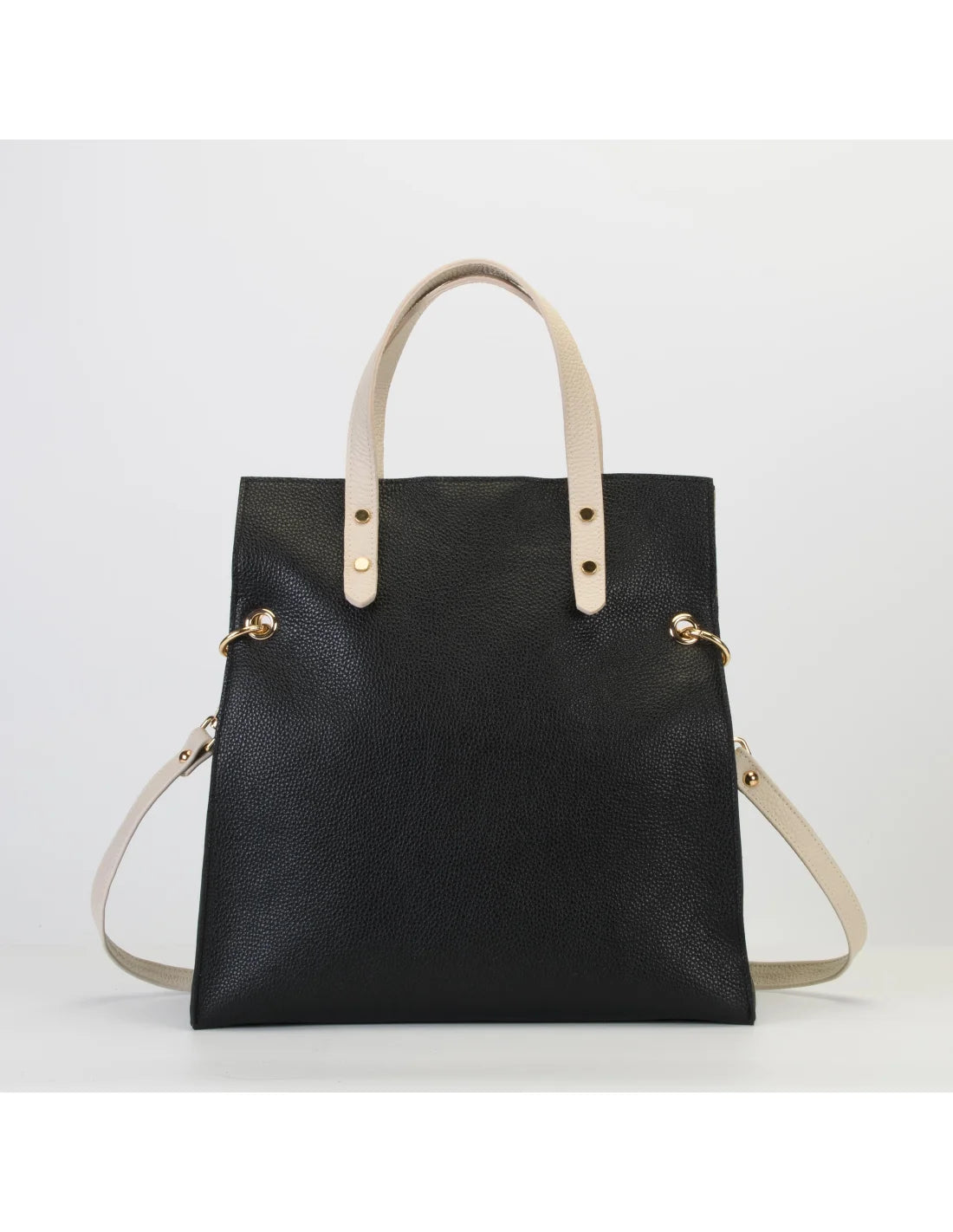 Geanta din piele naturala, pentru dama, AGHATA, negru