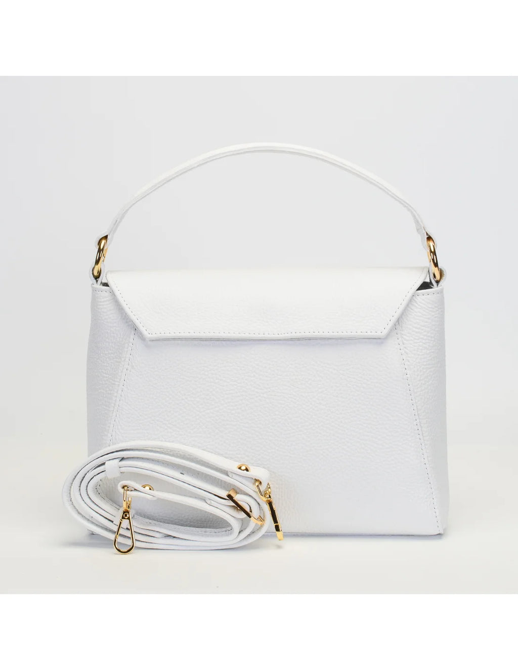 Geanta din piele naturala pentru dama ADA alb