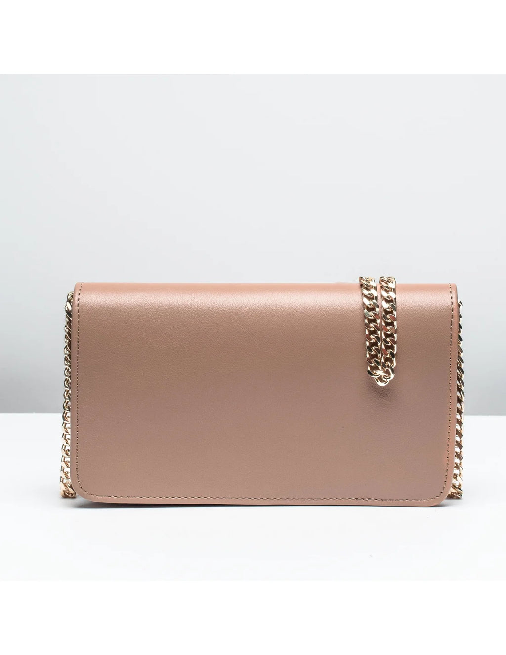 Geanta pentru telefon,piele naturala, SOFIA, flap, cafeniu