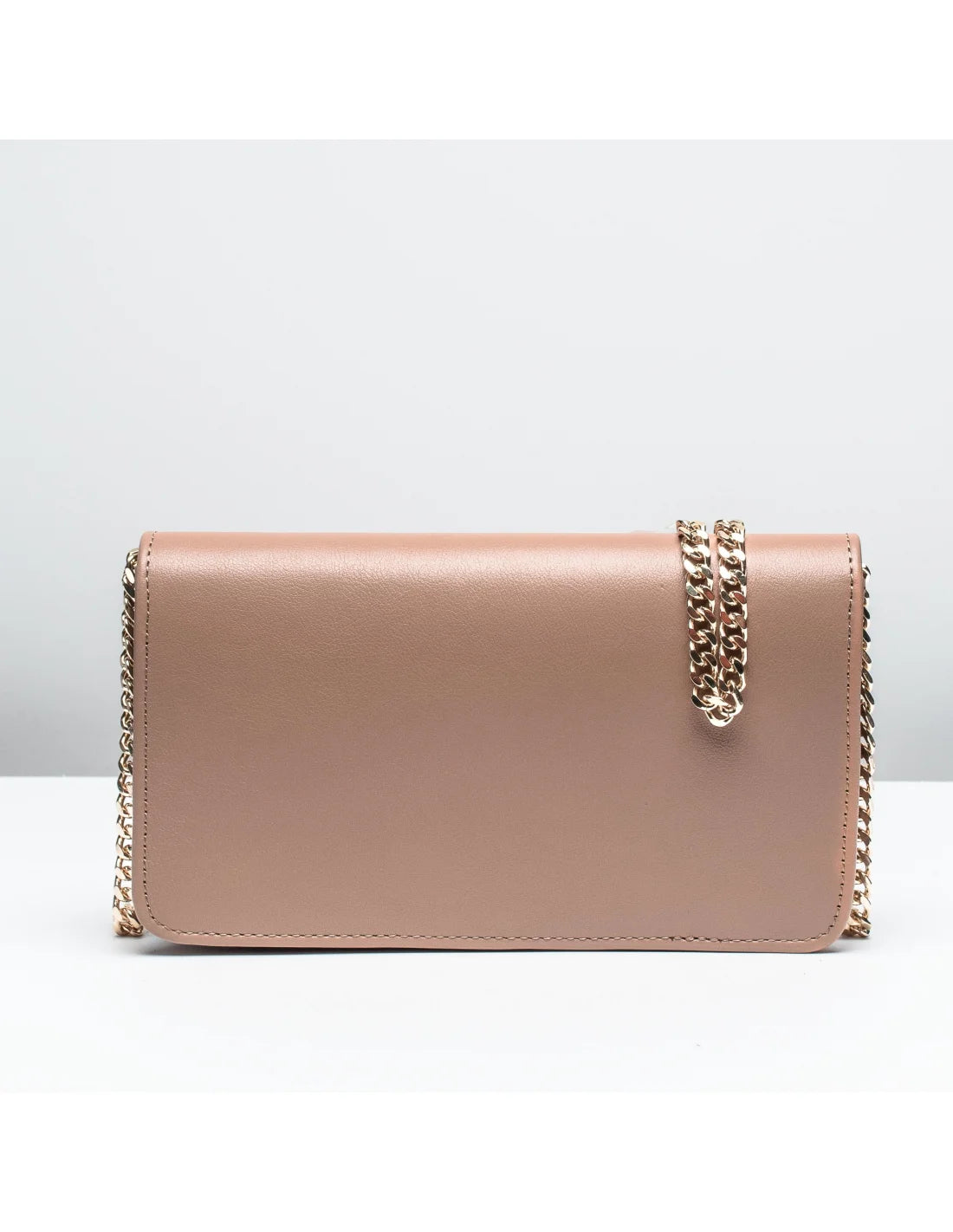 Geanta pentru telefon,piele naturala, SOFIA, flap, cafeniu