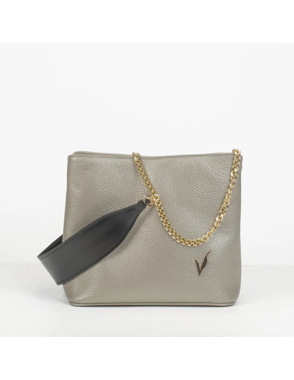 Geanta din piele naturala pentru dama MEDEEA, auriu delicat