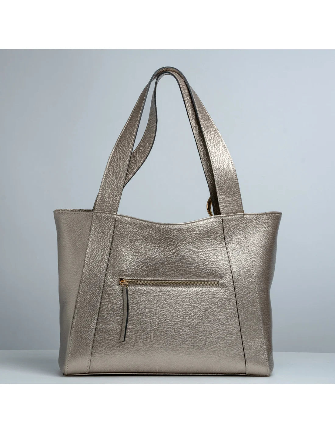 Geanta din piele naturala pentru dama ZARITA auriu