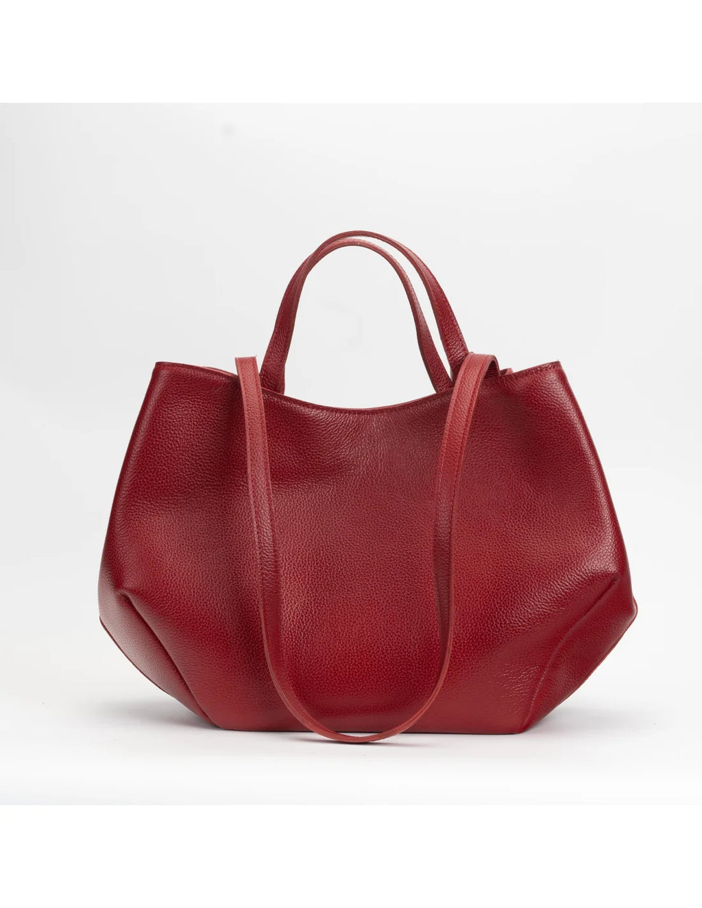 Geanta din piele naturala pentru dama KATERINA rosu