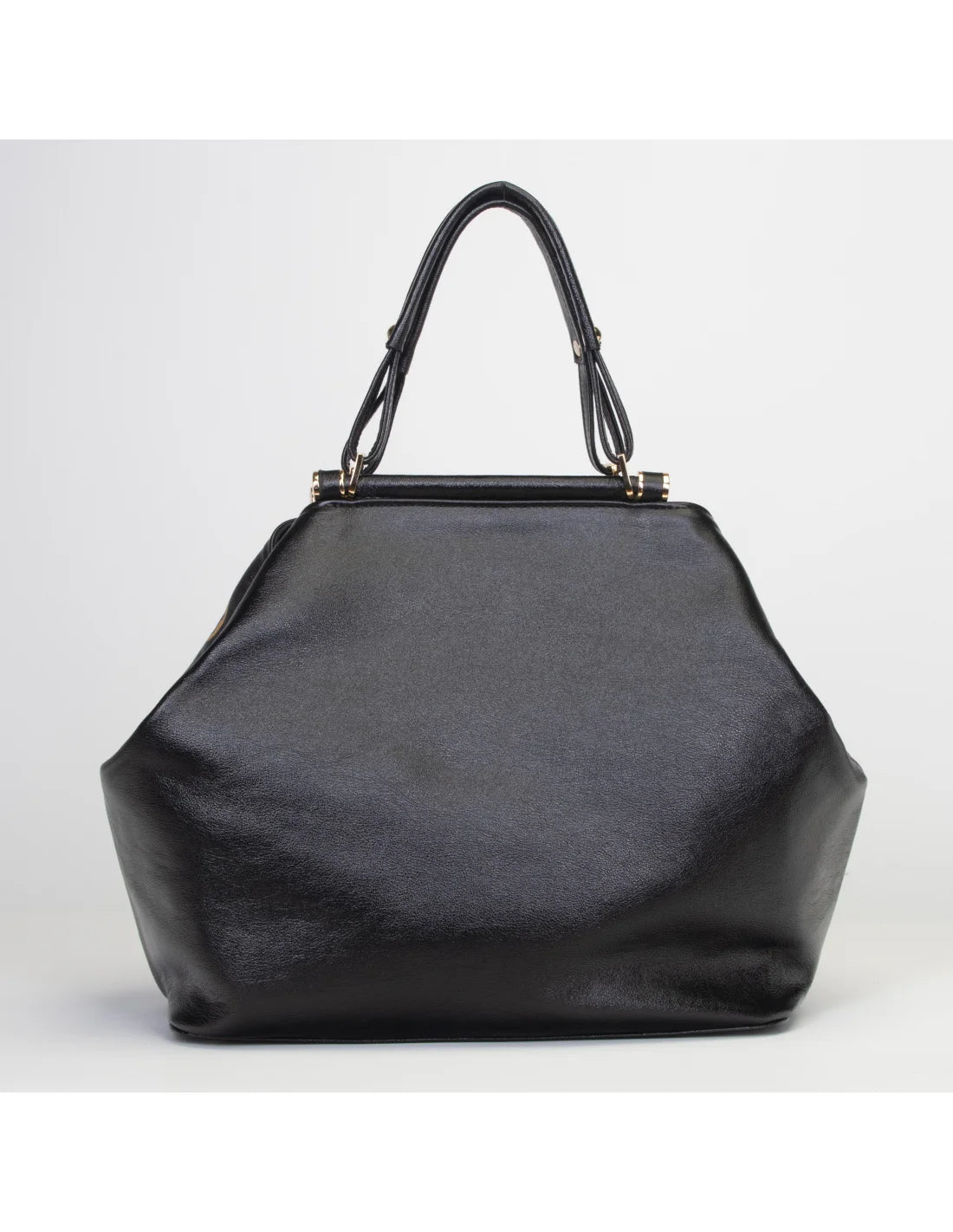 Geanta din piele naturala pentru dama IRIS negru, pictata manual