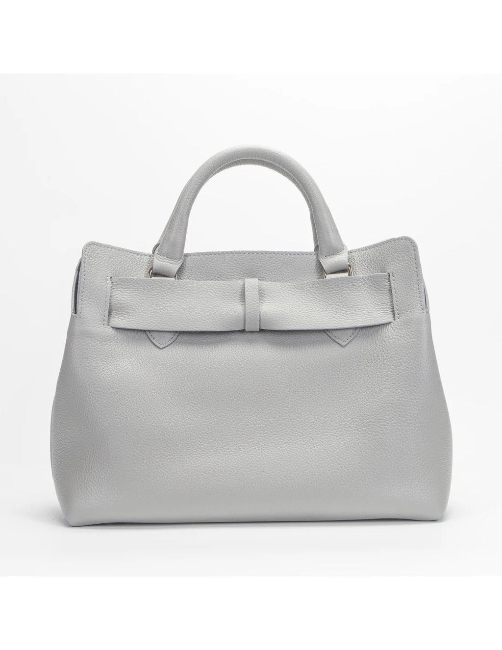 Geanta din piele naturala, pentru dama, TAISA, grej