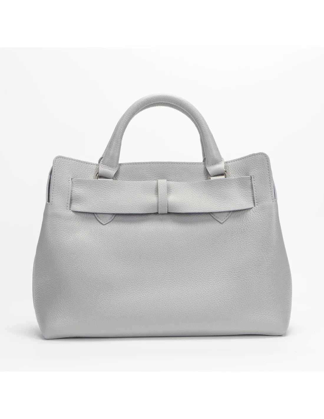 Geanta din piele naturala, pentru dama, TAISA, grej