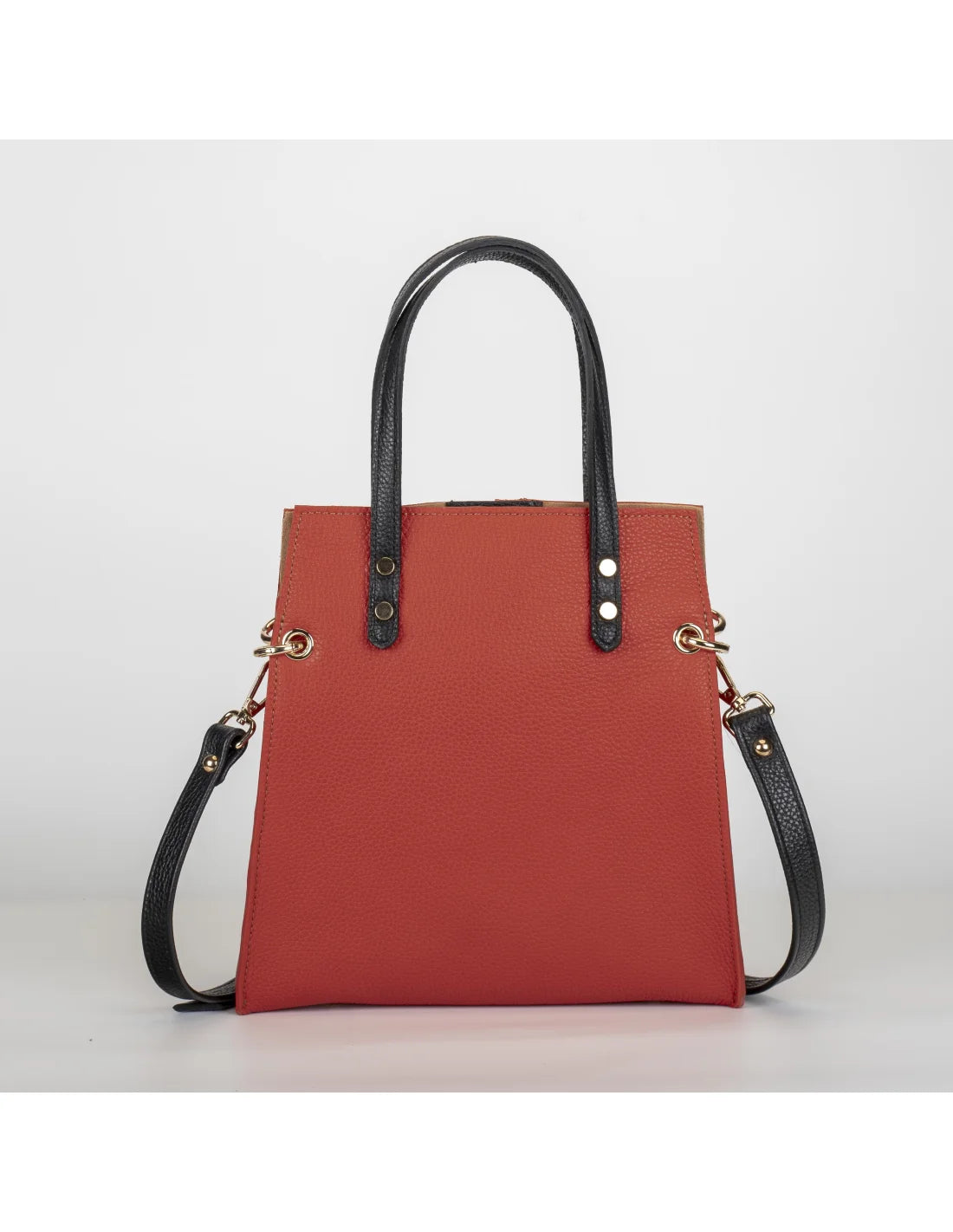 Geanta din piele naturala, pentru dama, mini AGHATA, portocaliu
