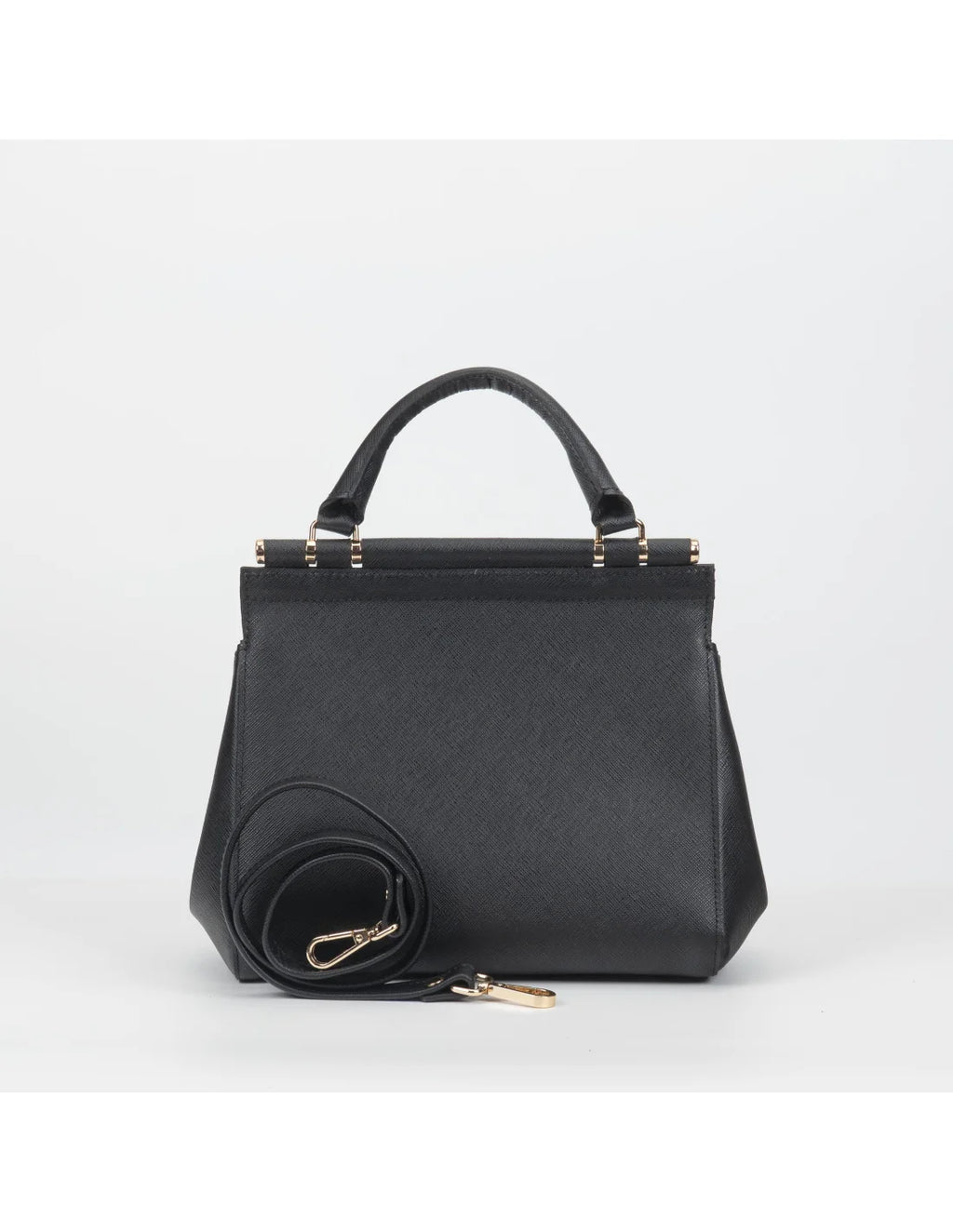 Geanta din piele naturala pentru dama, DOLCE, negru