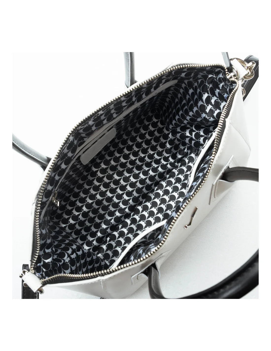 Geanta tote din piele naturala, IOANA, alba