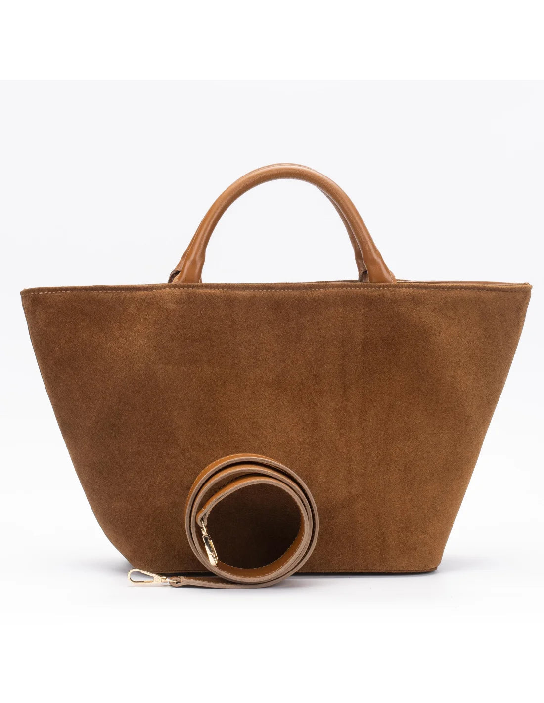 Geanta din piele naturala pentru dama CHIRALINA camel