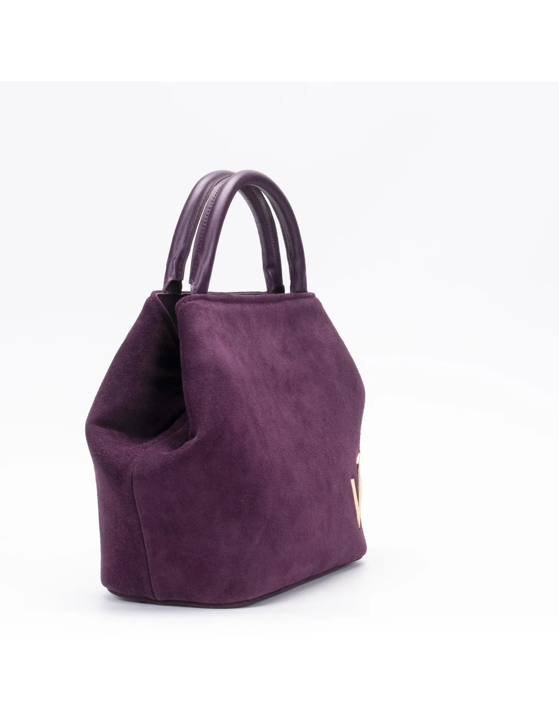 Geanta din piele naturala pentru dama CHIRALINA mov