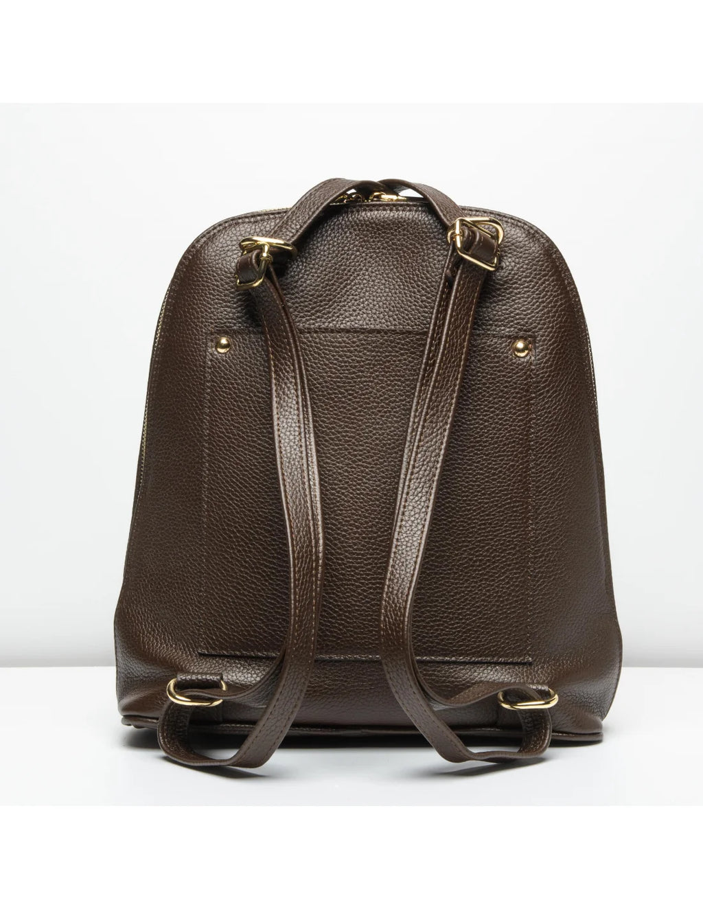 Geanta-Rucsac din piele naturala, pentru dama, ZINNIA, maro