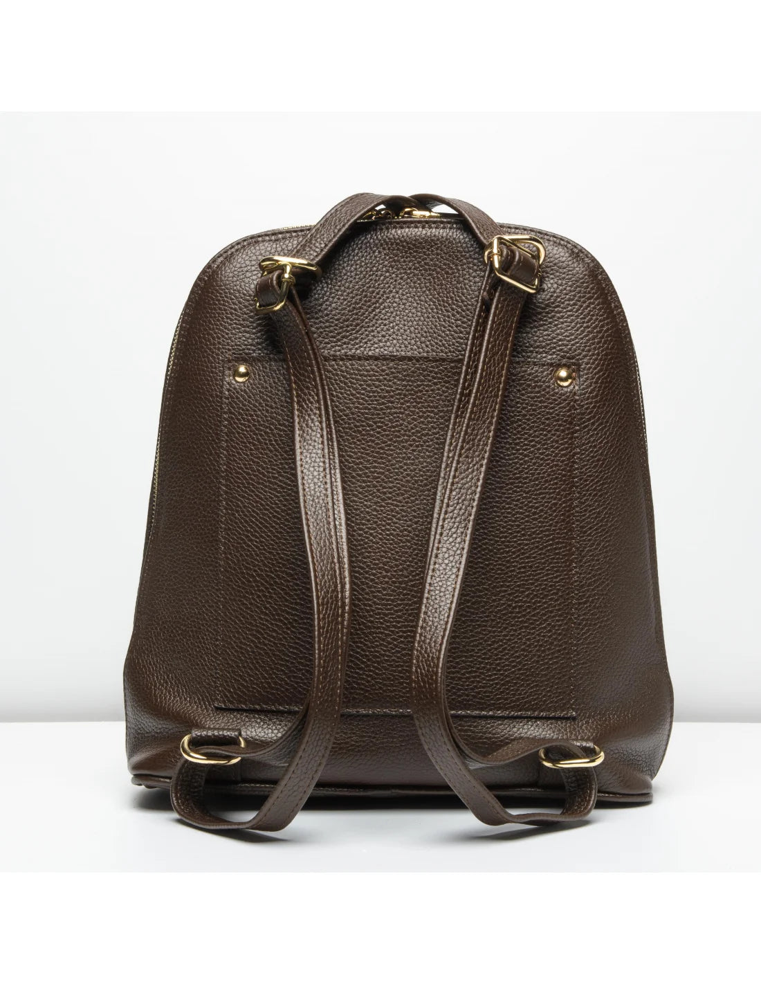 Geanta-Rucsac din piele naturala, pentru dama, ZINNIA, maro