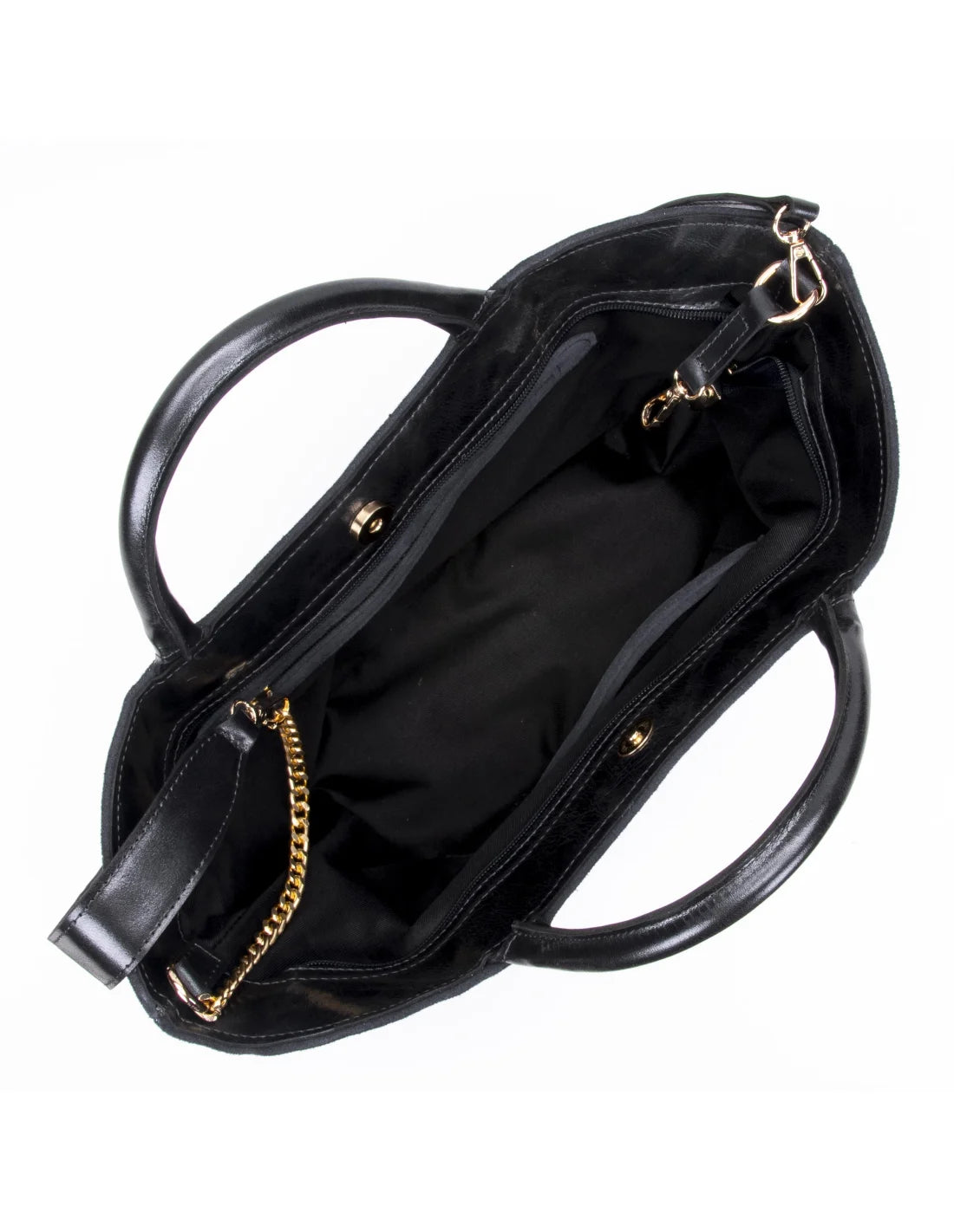 Geanta din piele naturala pentru dama CHIRALINA negru