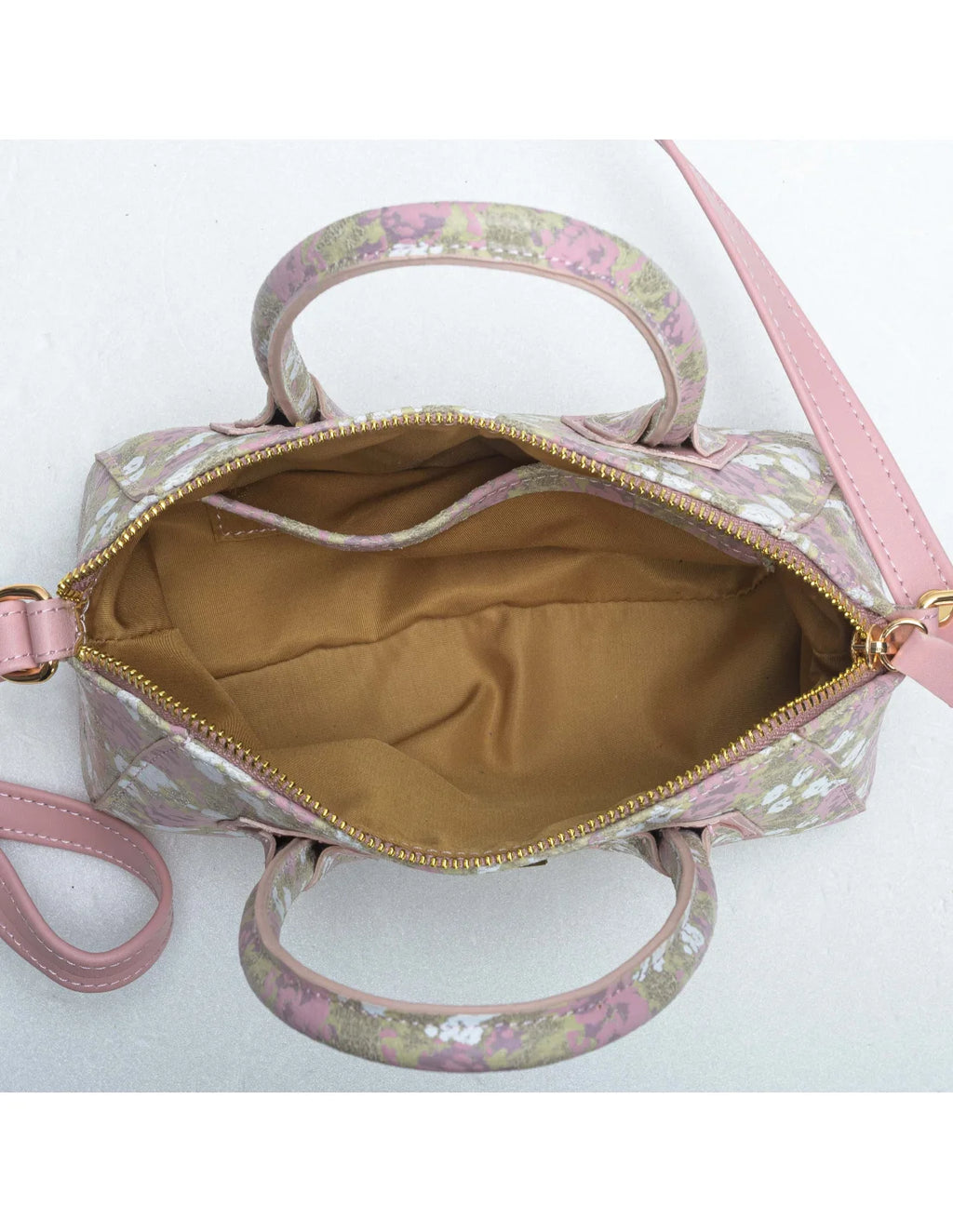 Geanta crossbody din piele naturala, Mini-IOANA, bej