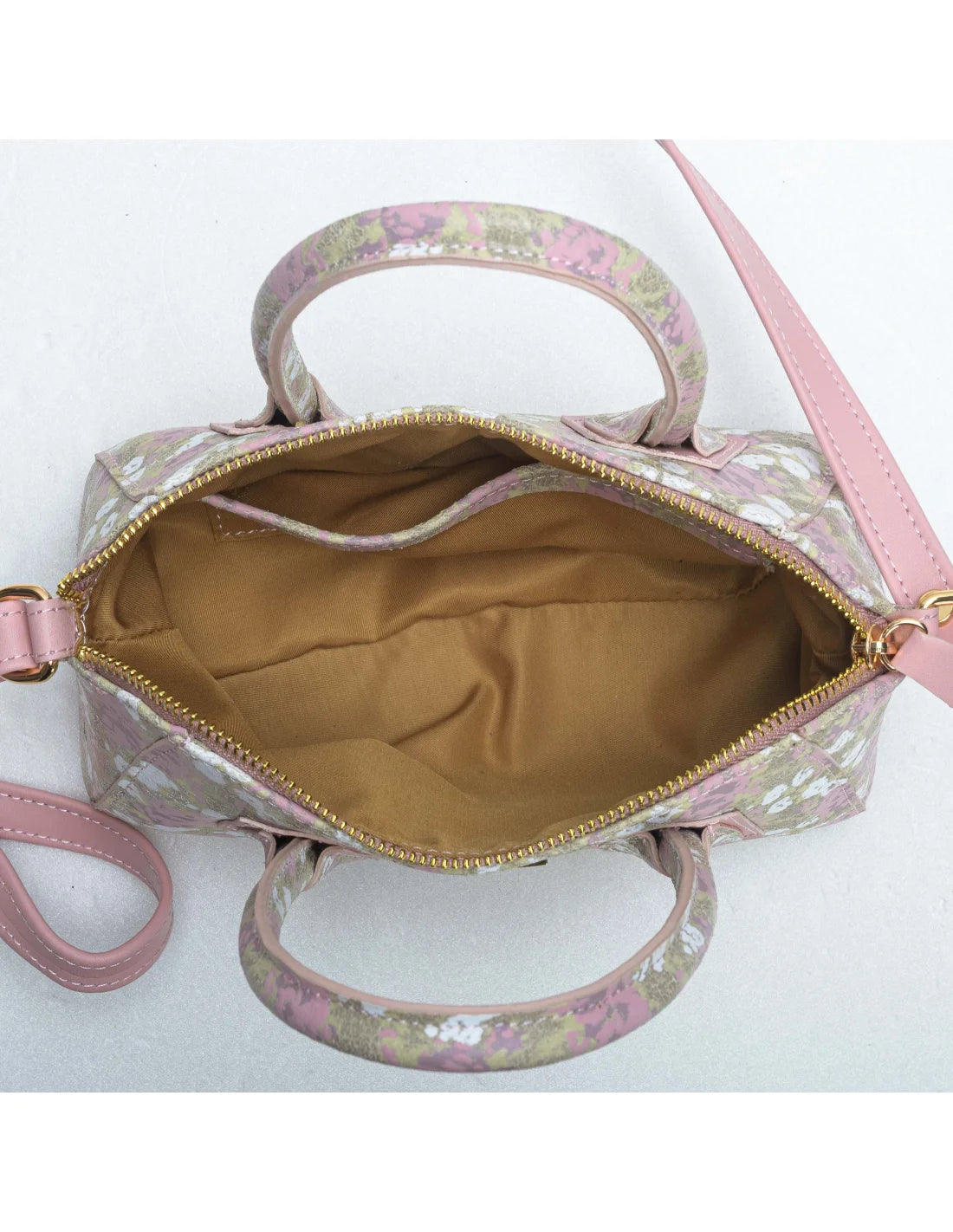 Geanta crossbody din piele naturala, Mini-IOANA, bej