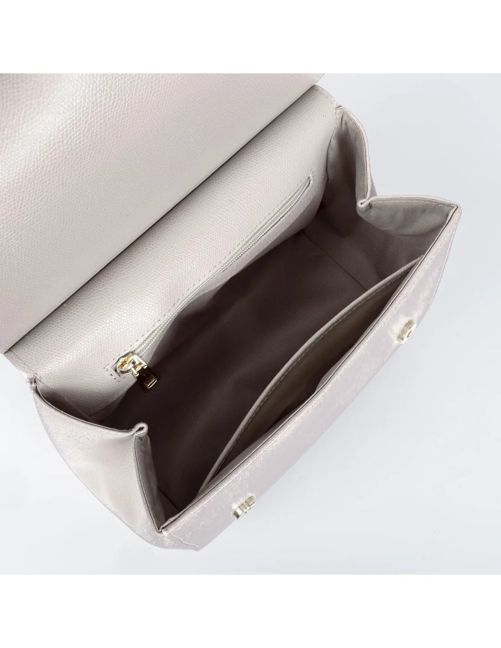 Geanta din piele naturala pentru dama, DOLCE, argila