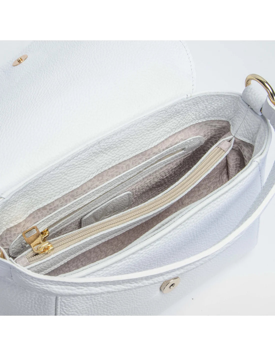 Geanta din piele naturala pentru dama ADA alb