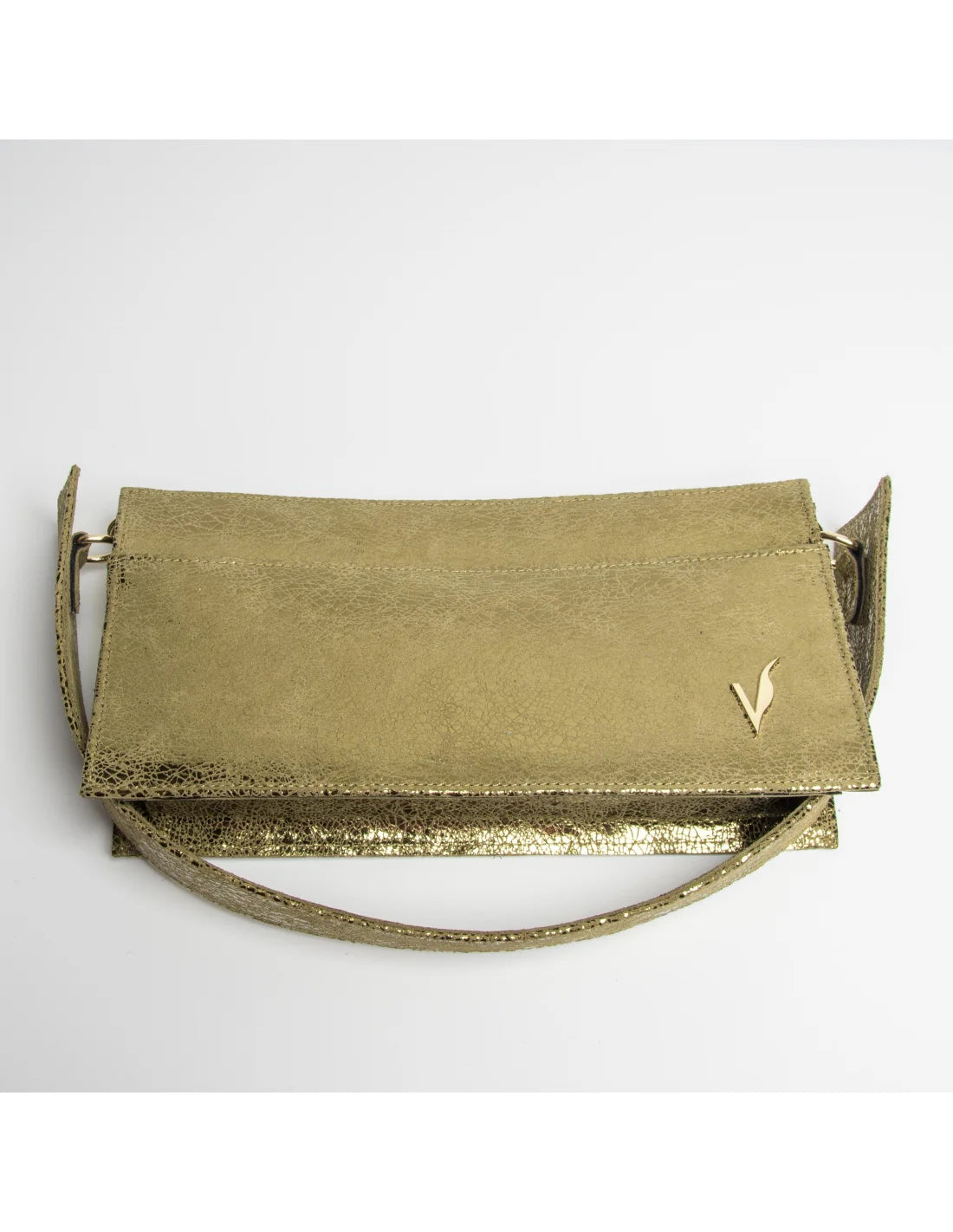 Geanta din piele naturala pentru dama AYUMI, auriu