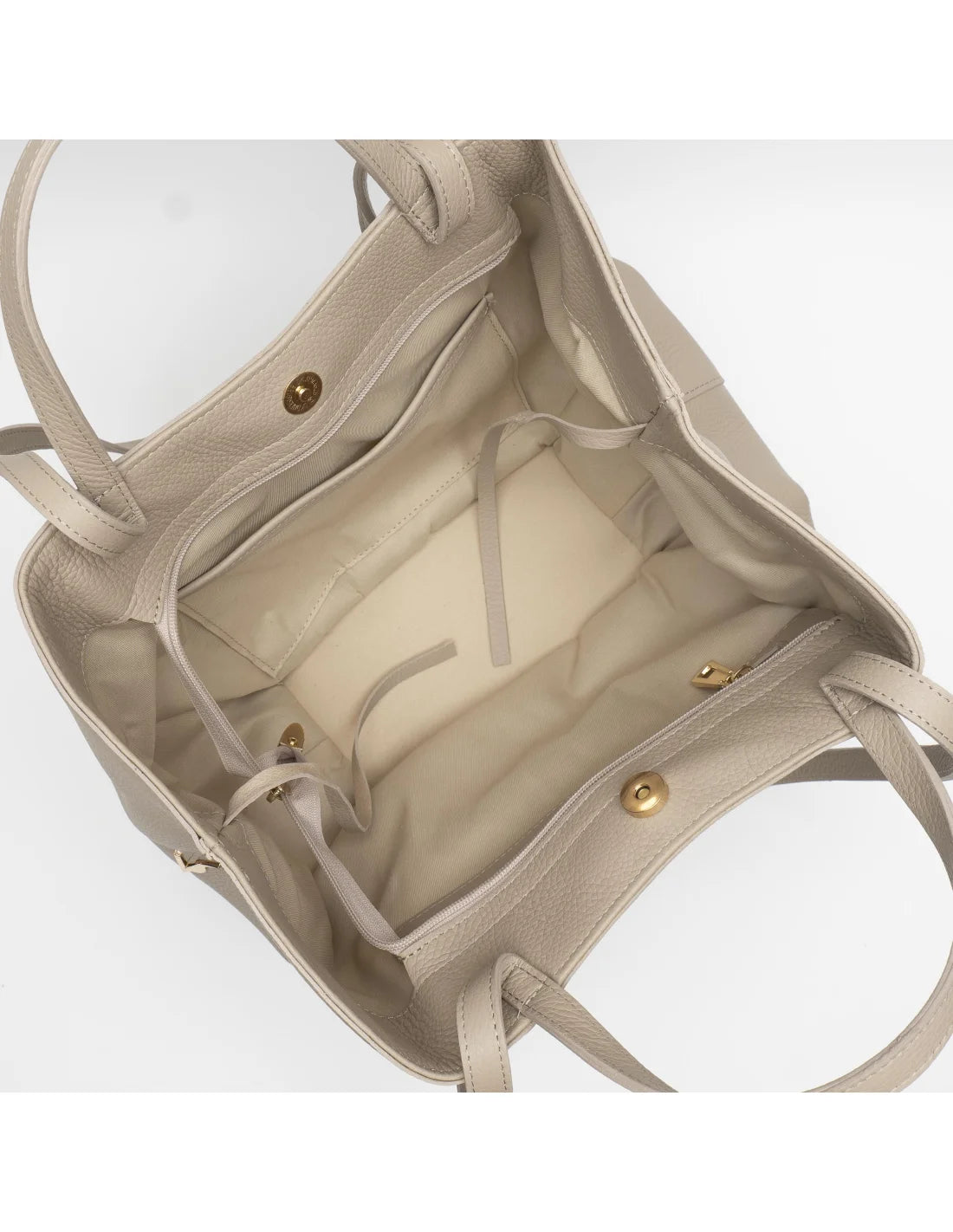 Geanta din piele naturala pentru dama KATERINA crem