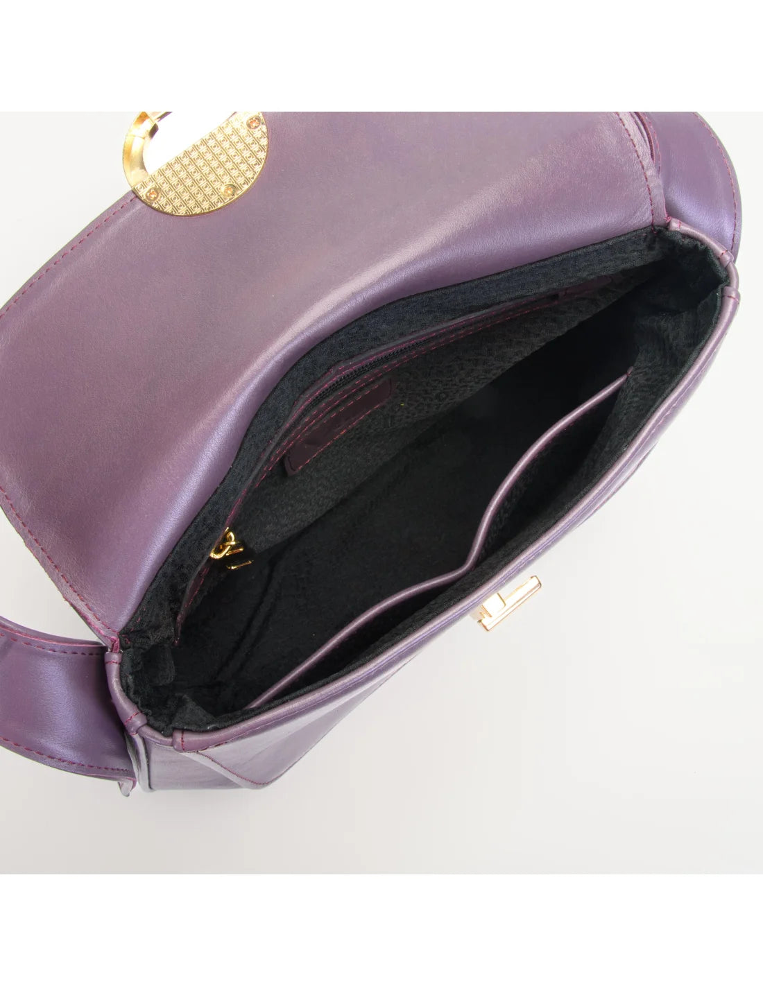 Geanta de umar din piele naturala, SiSi, ametist