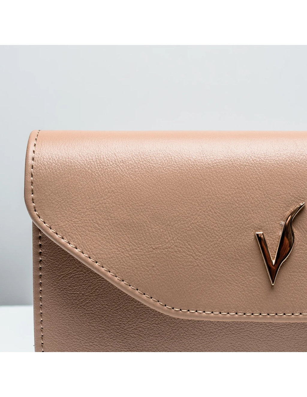 Geanta pentru telefon,piele naturala, SOFIA, flap, cafeniu