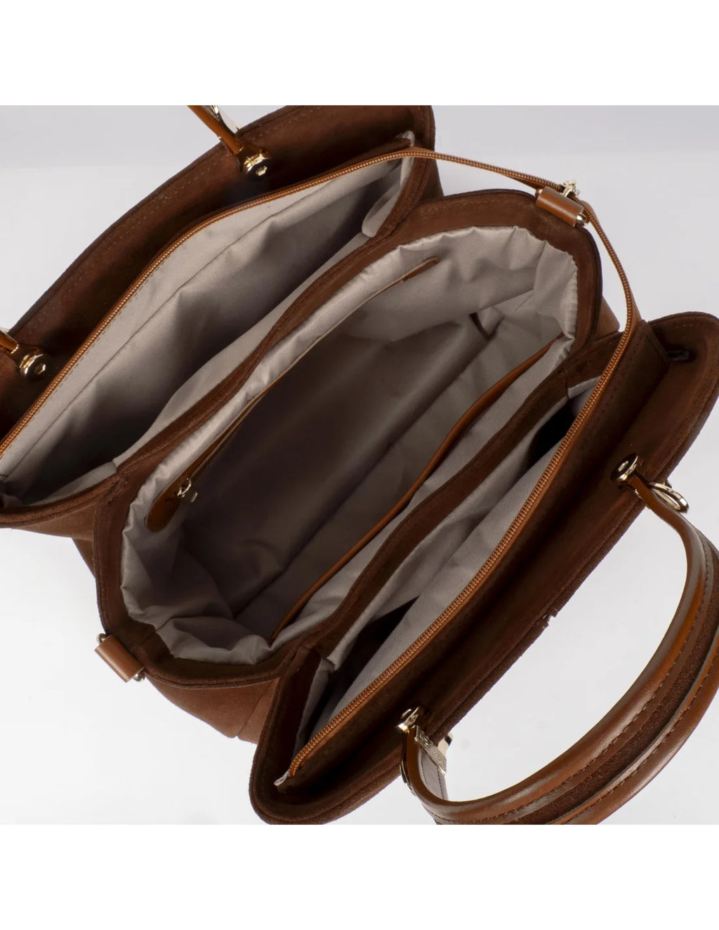 Geanta din piele naturala pentru dama IRINA camel