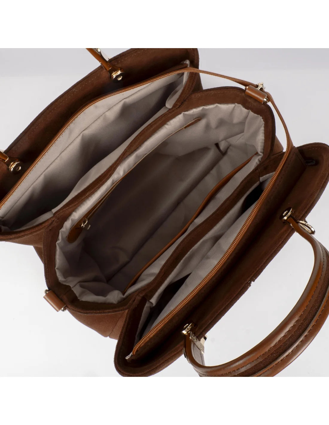 Geanta din piele naturala pentru dama IRINA camel