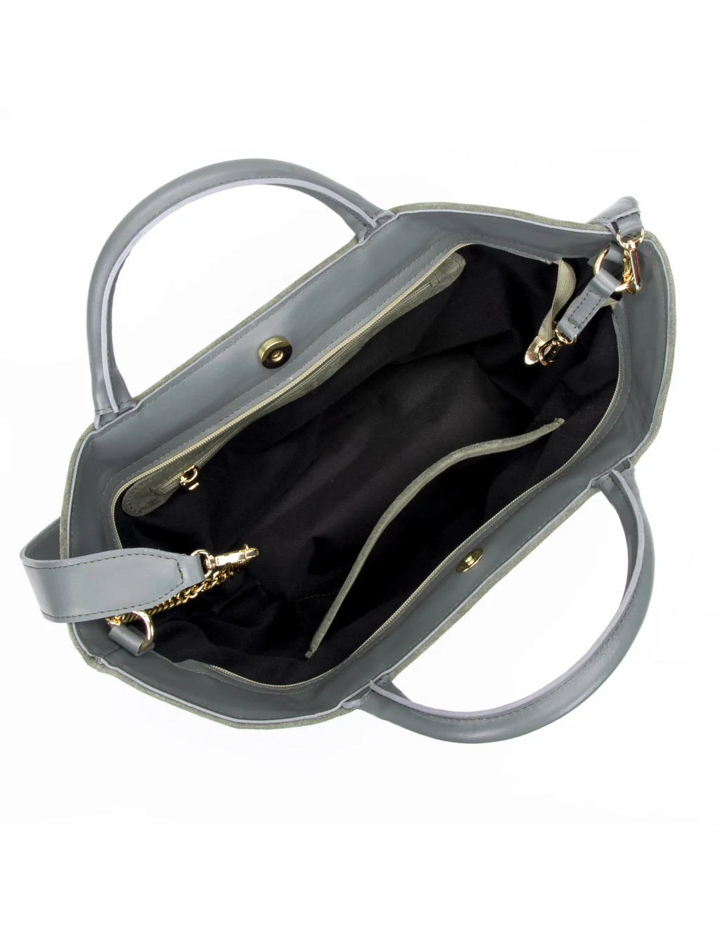 Geanta din piele naturala pentru dama CHIRALINA verde dafin