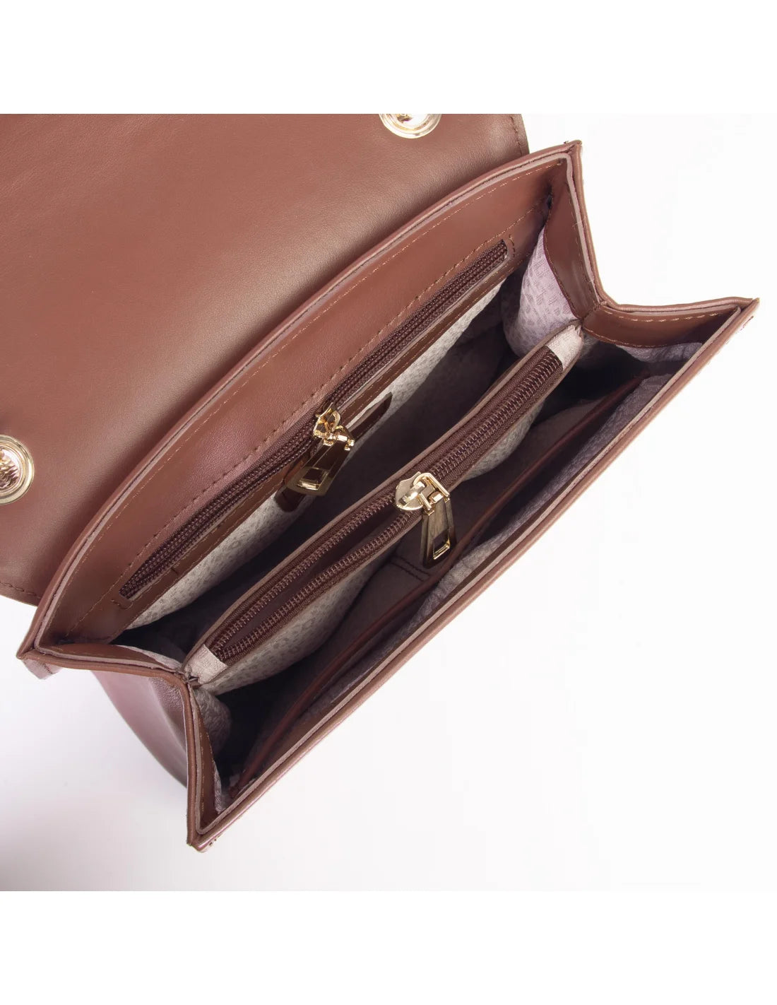 Geanta din piele naturala pentru dama BIANCA maro, pictata manual