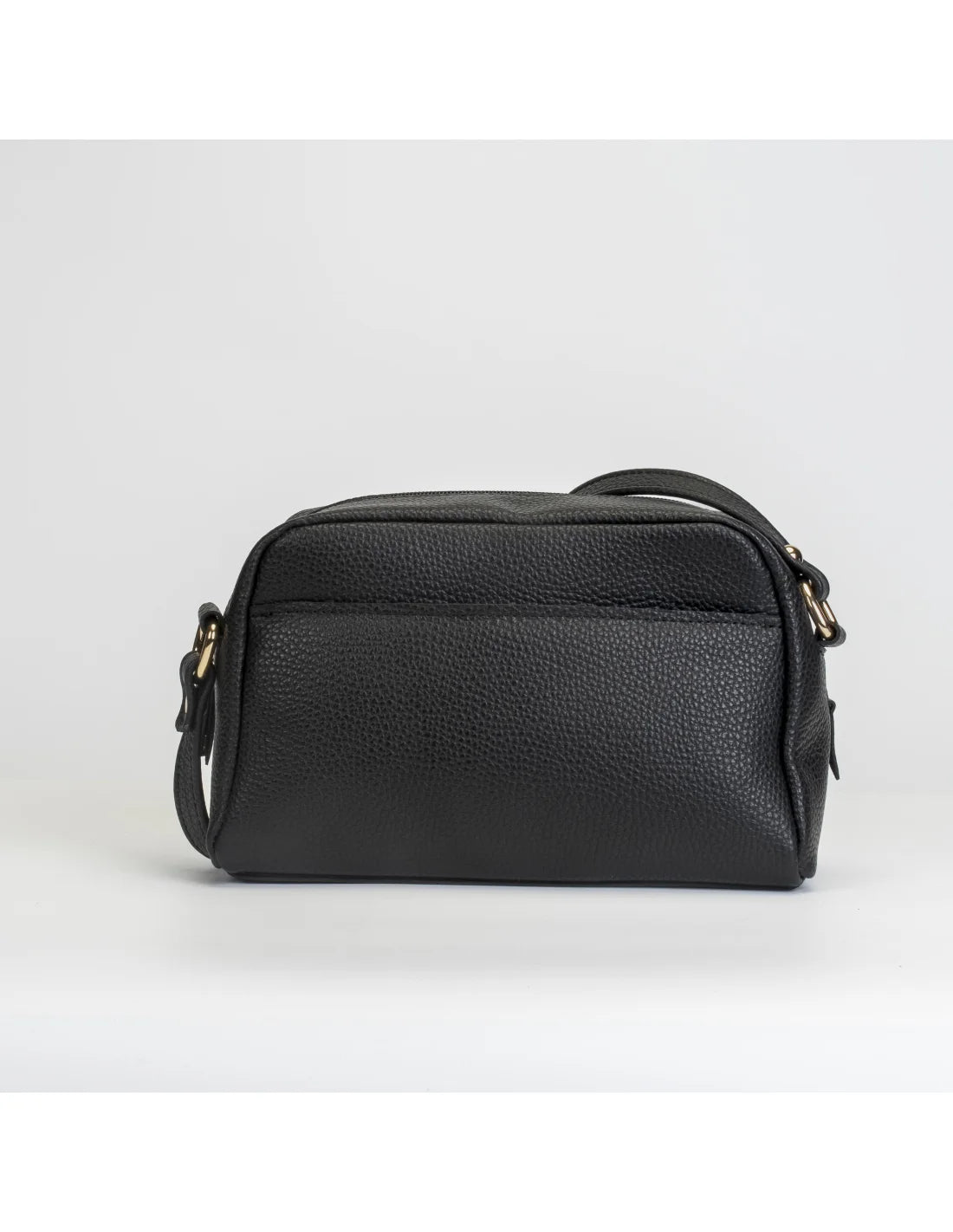 Geanta crossbody din piele naturala, ANDRA, negru