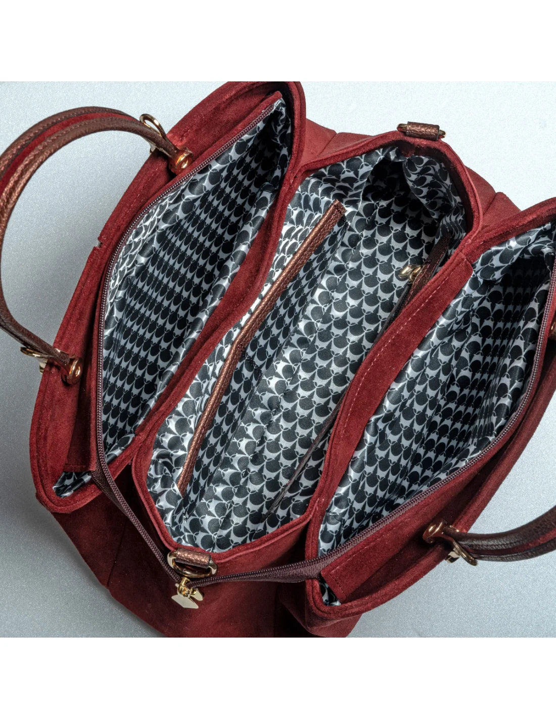 Geanta din piele naturala pentru dama IRINA rosu