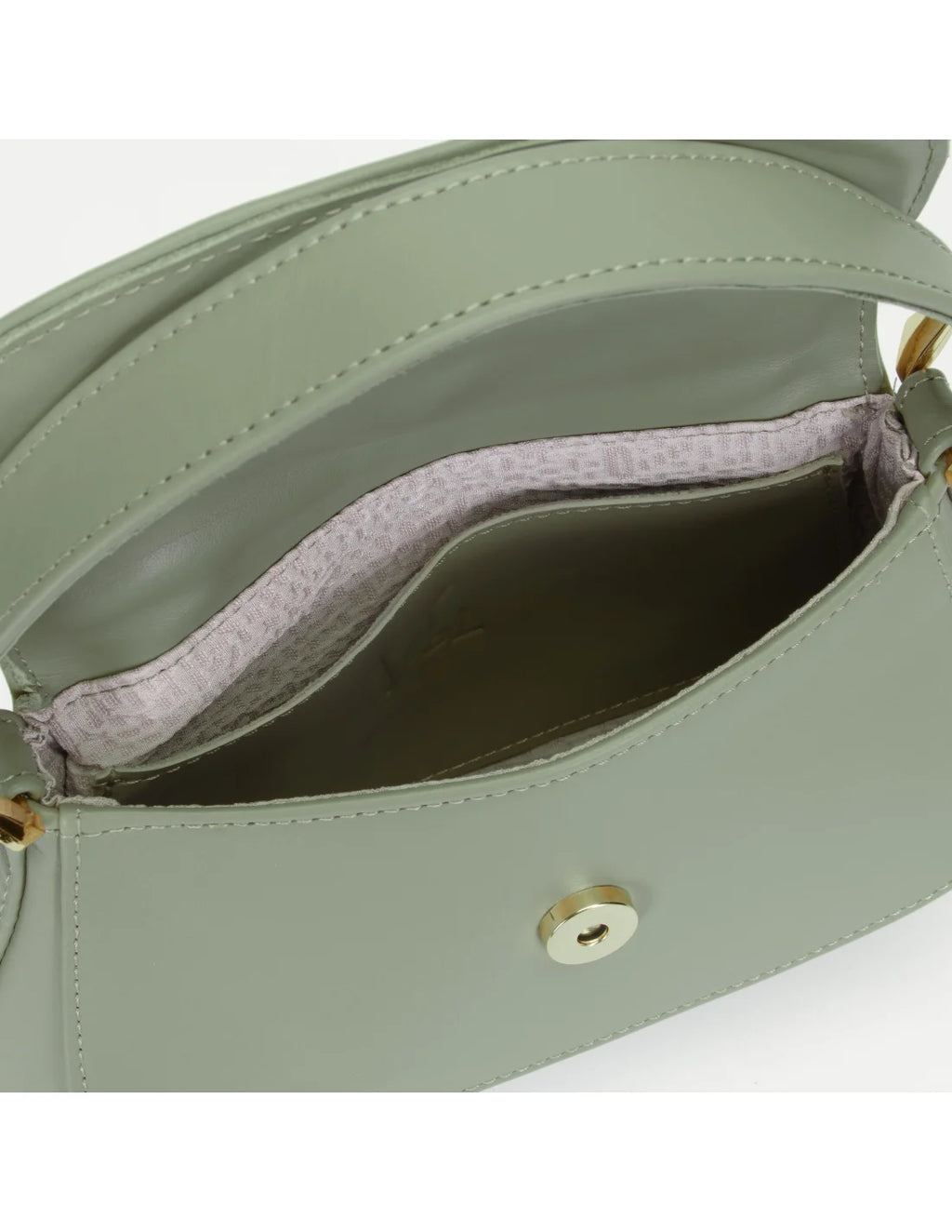 Geanta de mana/ crossbody, din piele naturala, mini SiSi, vernil