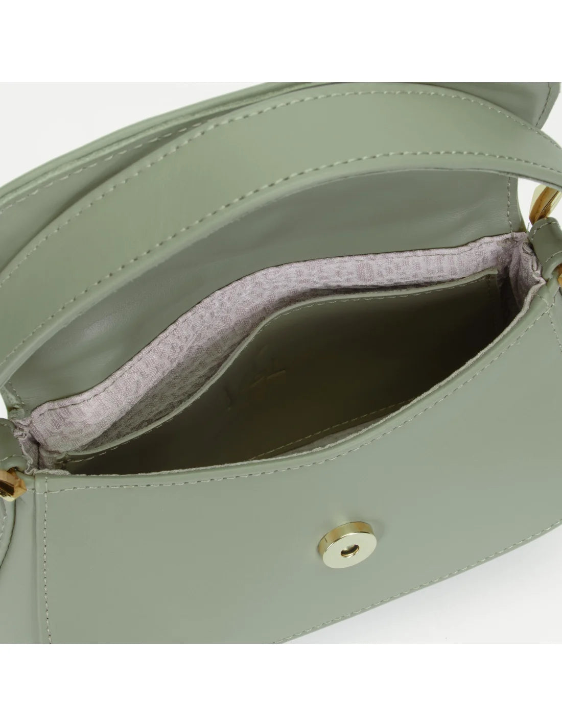 Geanta de mana/ crossbody, din piele naturala, mini SiSi, vernil