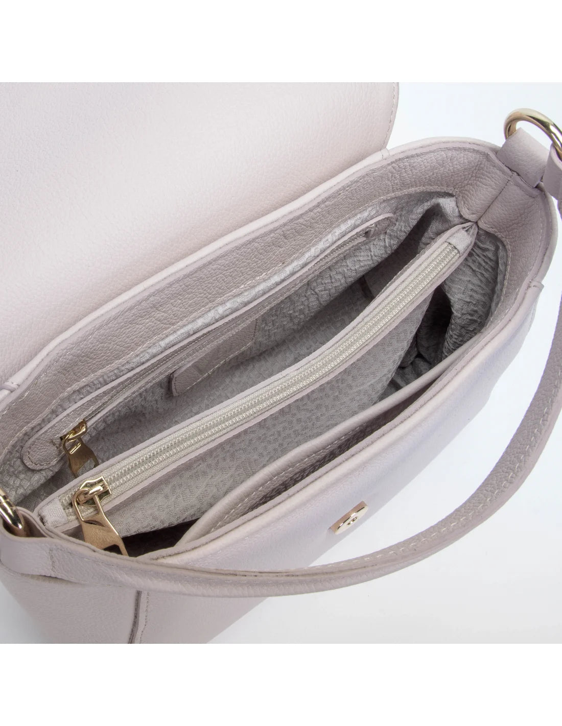 Geanta din piele naturala pentru dama ADA nude roze