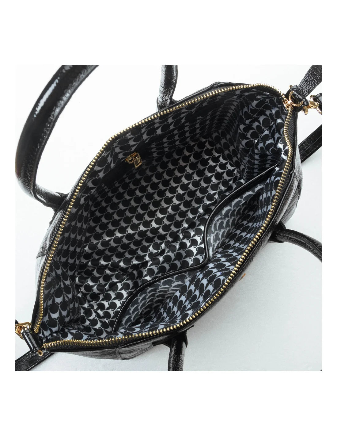 Geanta tote din piele naturala, IOANA, negru