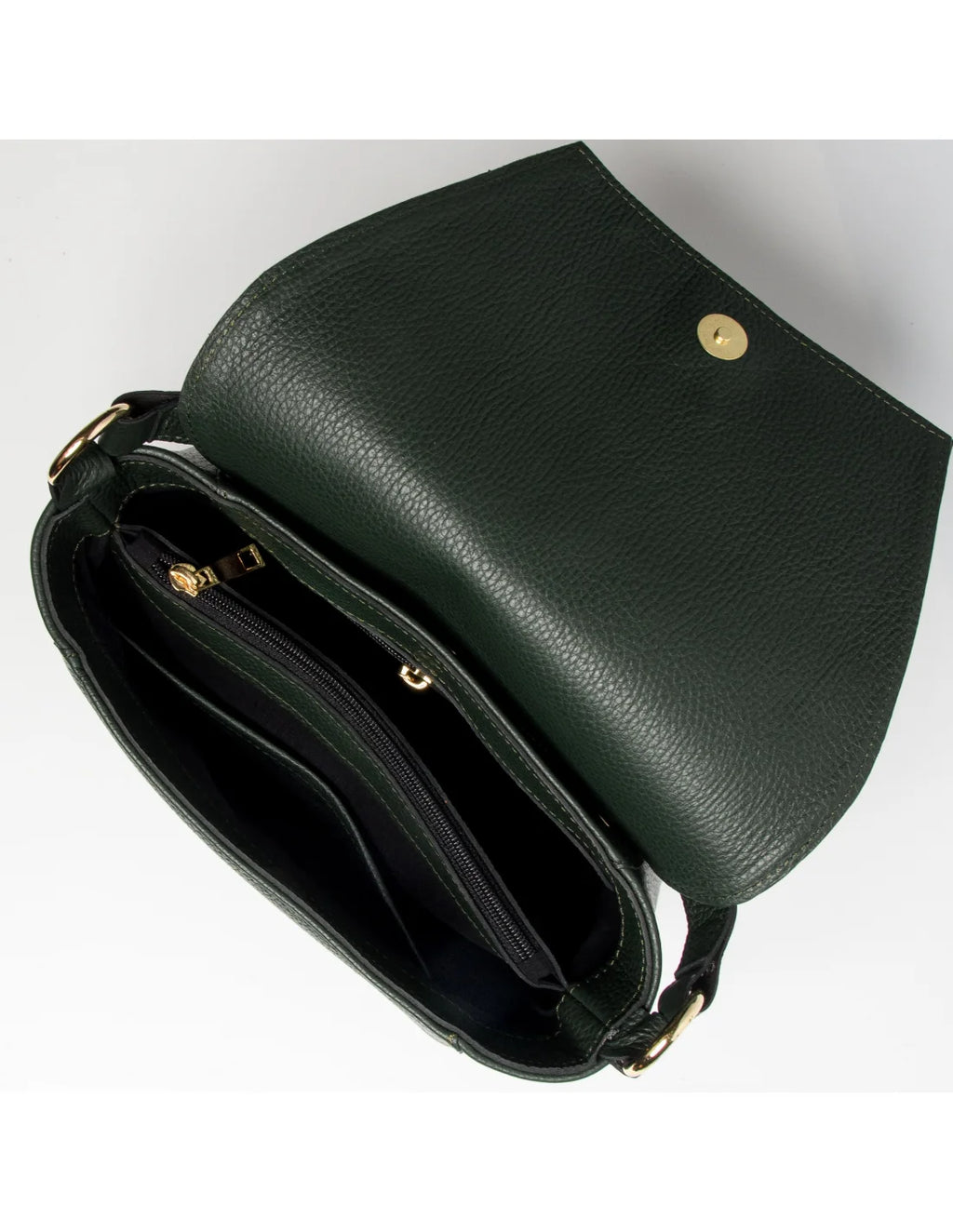 Geanta din piele naturala pentru dama ADA verde