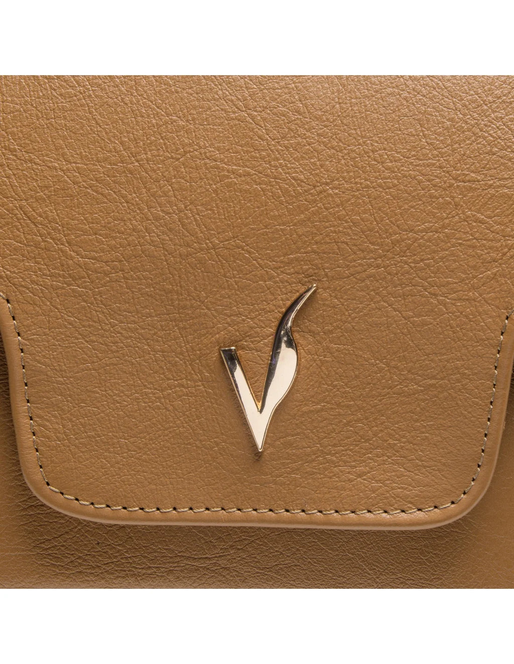 Geanta din piele naturala pentru dama, tip bagheta, SILVIA, camel