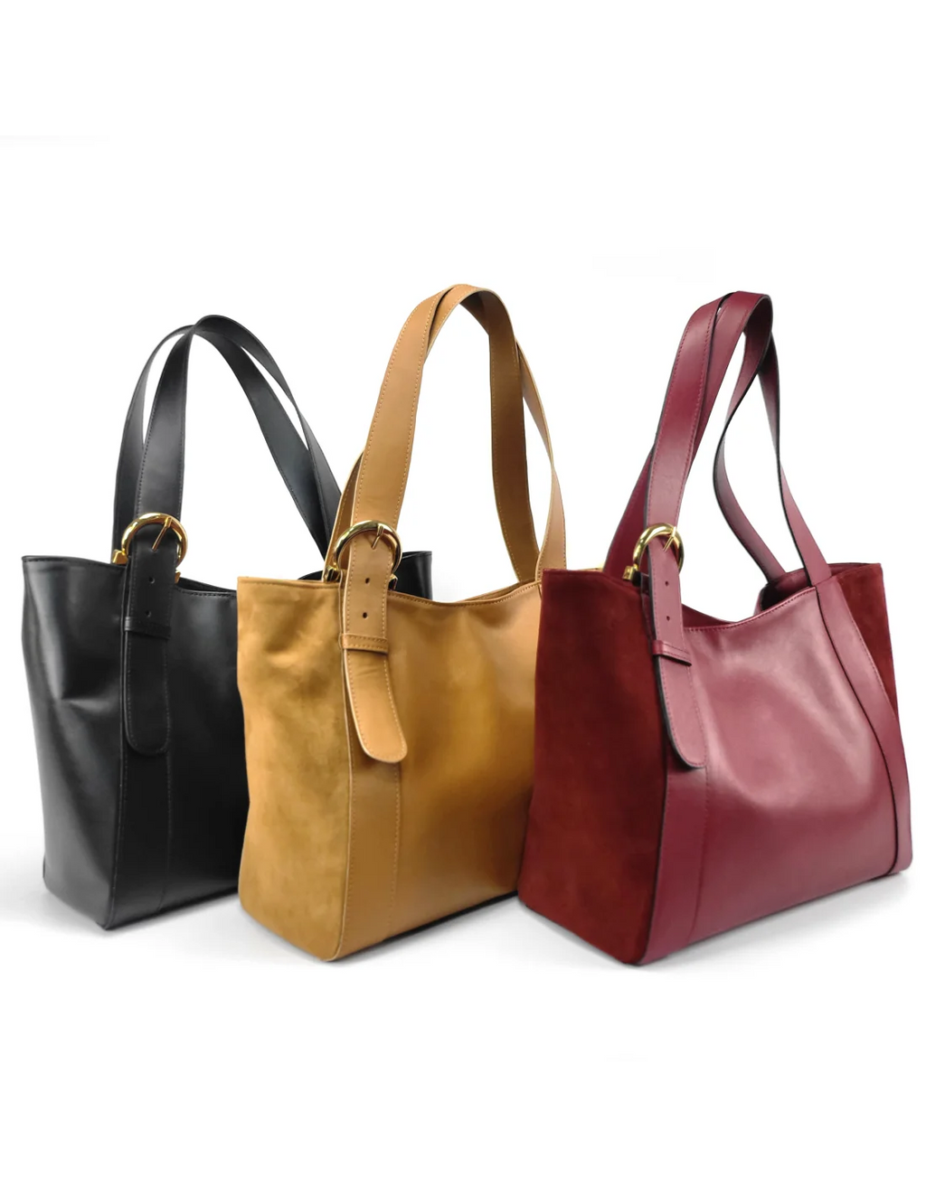 Geanta din piele naturala pentru dama ZARITA negru cu accesorii aurii