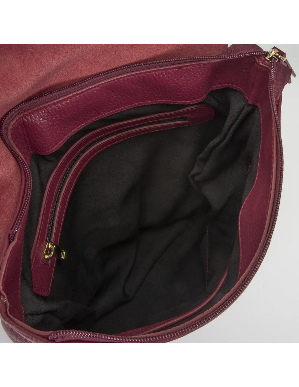 Rucsac din piele naturala pentru dama ATHENA cireasa coapta