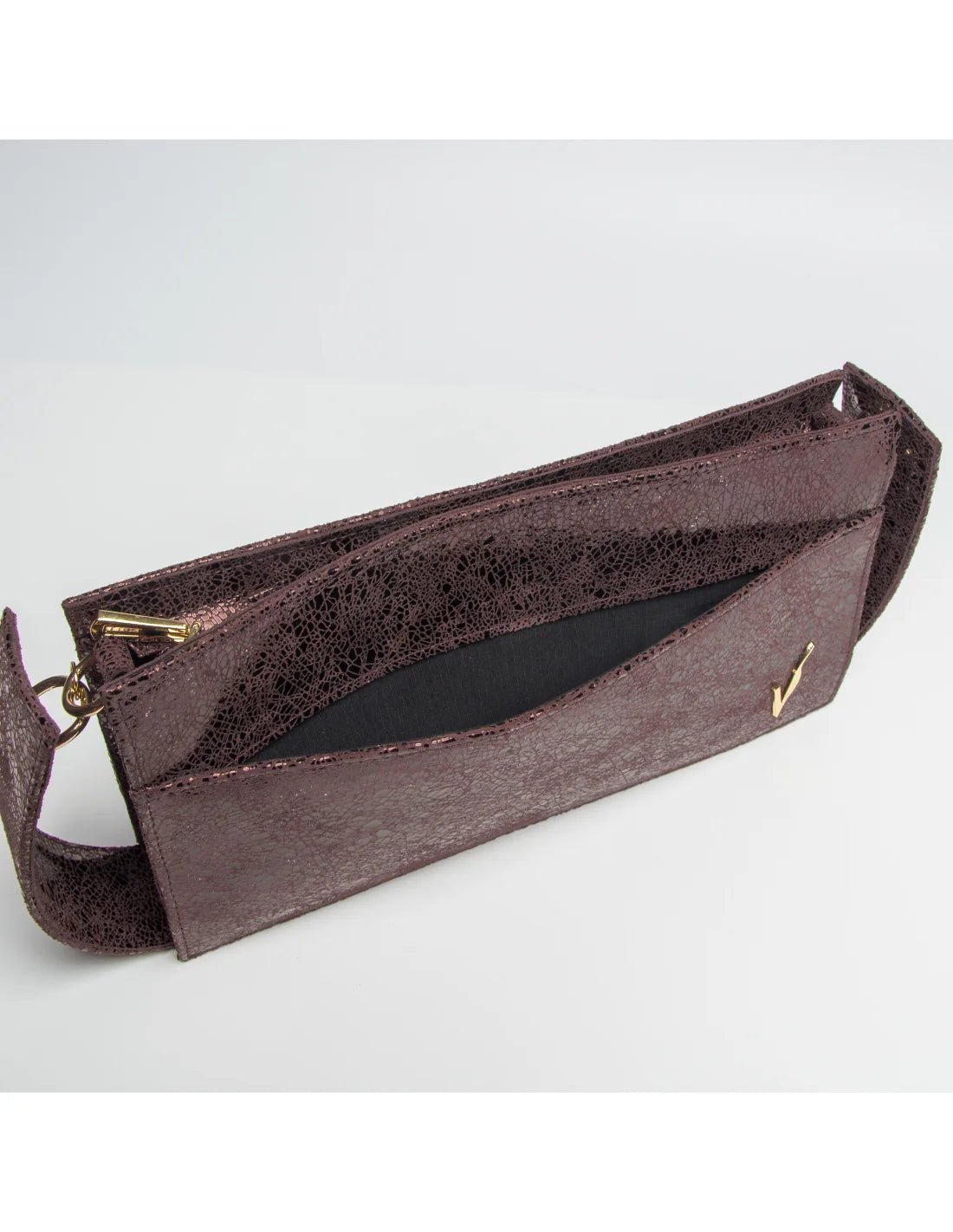 Geanta din piele naturala pentru dama AYUMI, aramiu