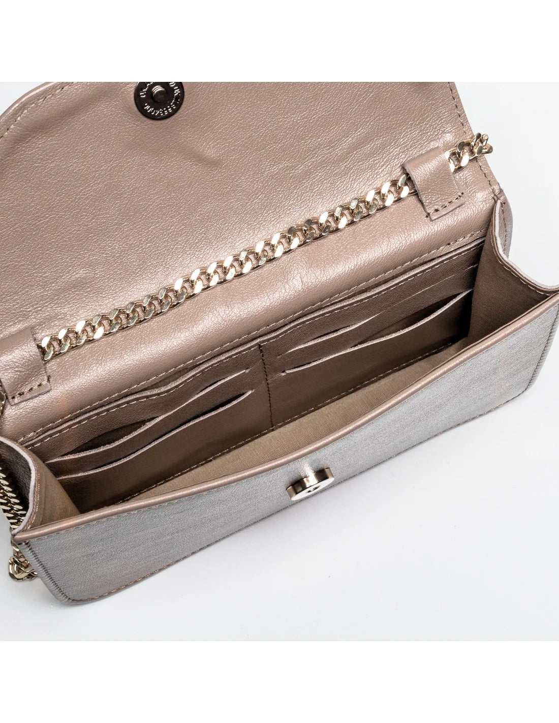 Geanta pentru telefon,piele naturala, SOFIA, flap, cafeniu