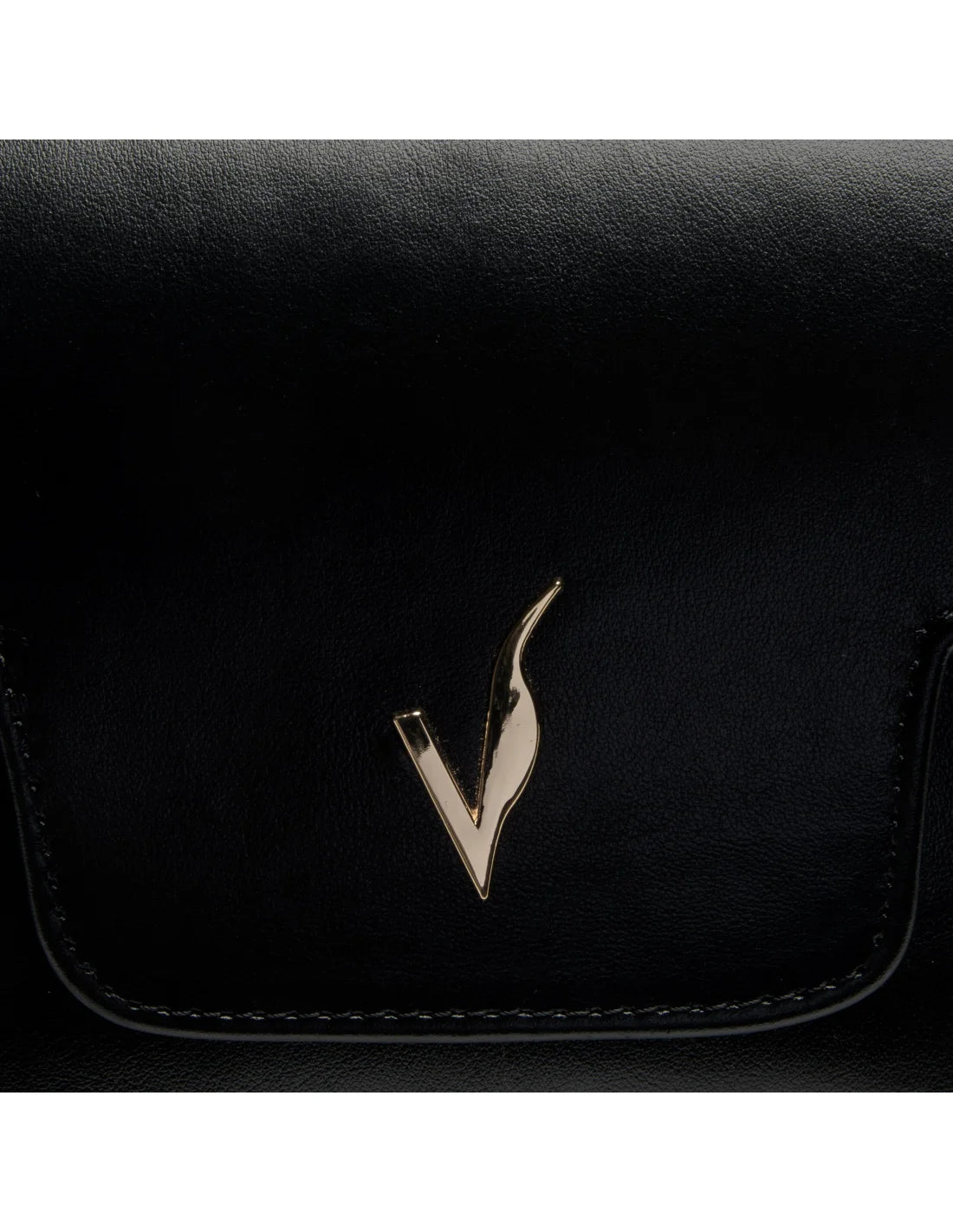 Geanta din piele naturala pentru dama, tip bagheta, SILVIA, negru