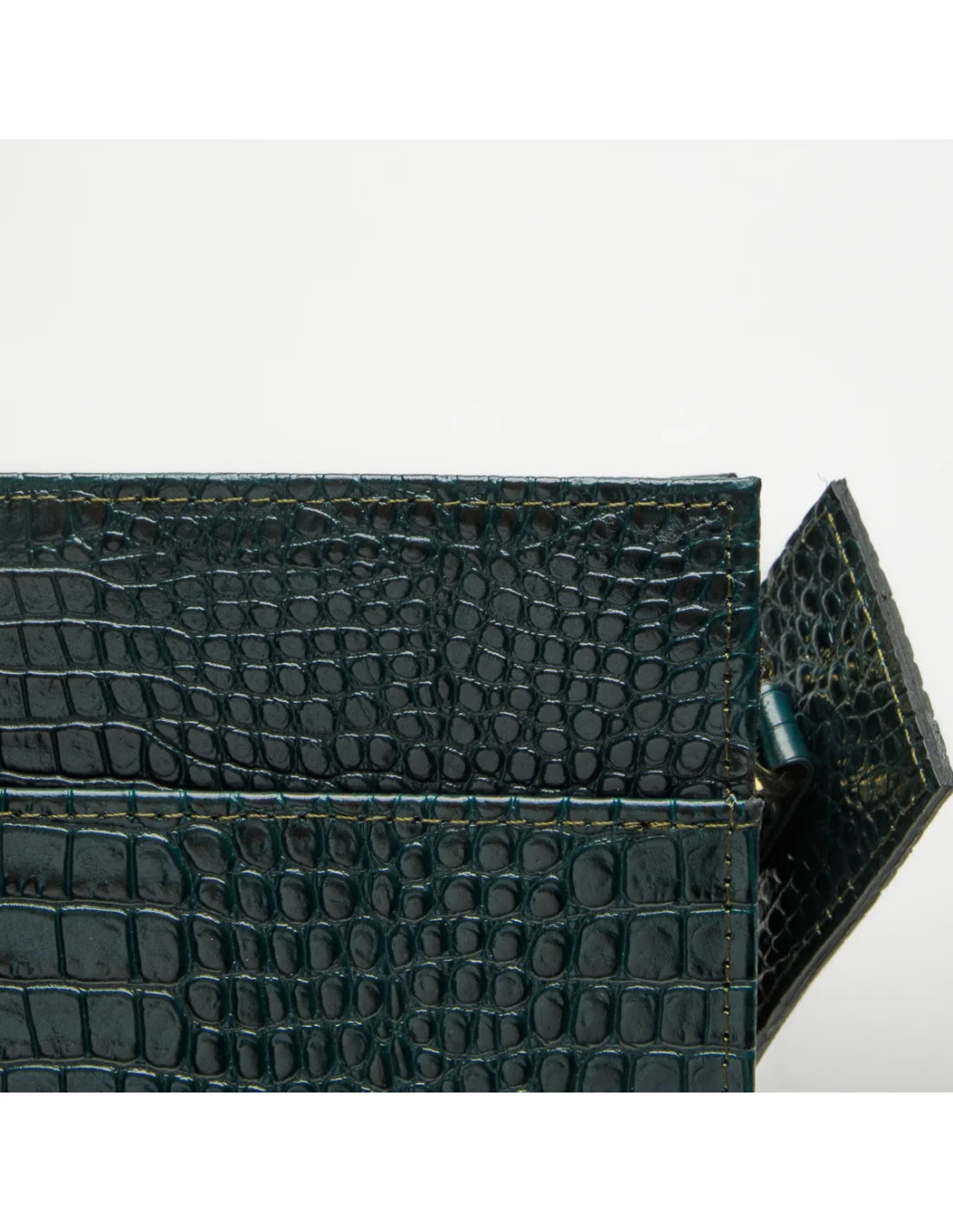 Geanta din piele naturala pentru dama AYUMI, verde