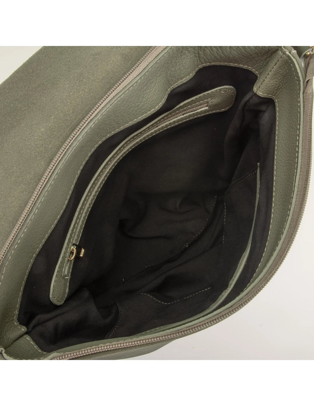 Rucsac din piele naturala pentru dama ATHENA kaki