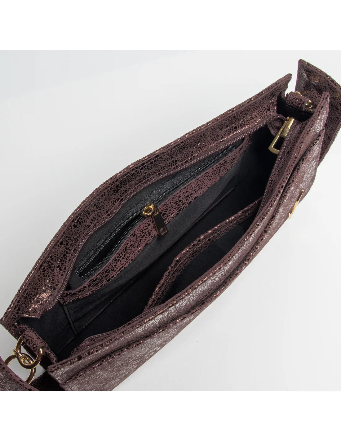 Geanta din piele naturala pentru dama AYUMI, aramiu