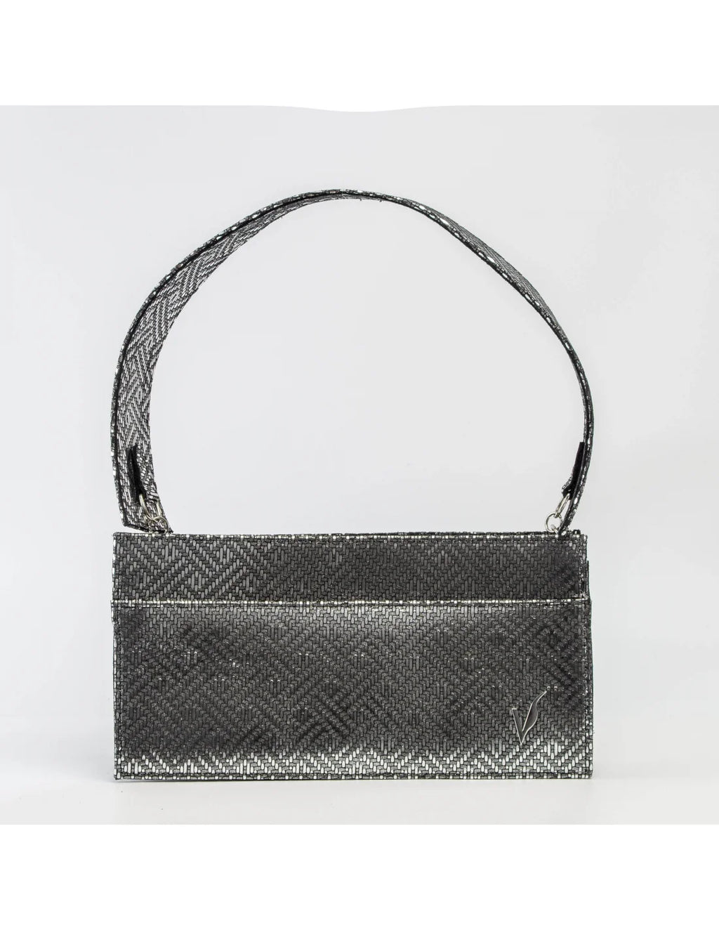 Geanta din piele naturala pentru dama AYUMI, argintiu